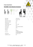 SOLINQ Branche connectors 4mm - Product Specification